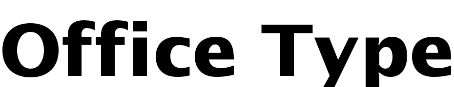 Office Type Sans Bold Yazı tipi ücretsiz indir